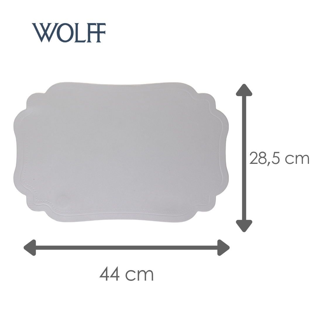 Lugar Americano Dupla Face Altessa 45cm x 30cm Cinza e Rosa PVC - Wolff
