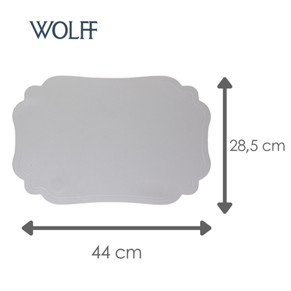Lugar Americano Dupla Face Altessa 45cm x 30cm Cinza e Rosa PVC - Wolff