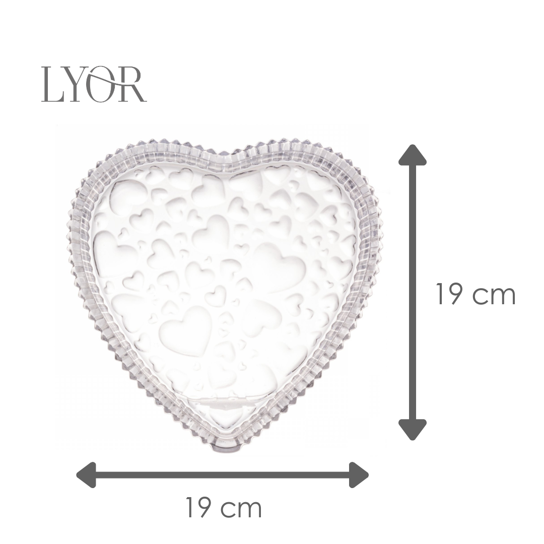 Petisqueira de Cristal Cute Hearts - Lyor