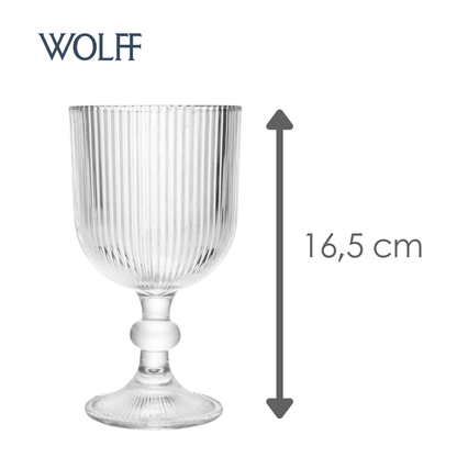 Conjunto 2 Taças Lines 380ml Vidro – Wolff