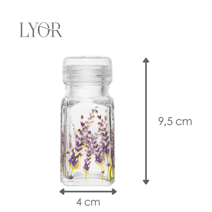 Conjunto 2 Porta Temperos Provence 70ml Vidro - Lyor
