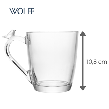 Caneca Bird 300ml Cristal - Wolff