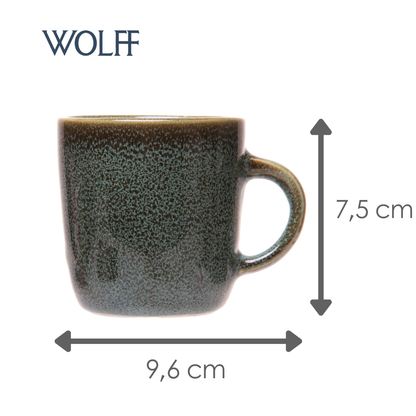 Caneca Raízes 170ml Verde Cerâmica - Wolff