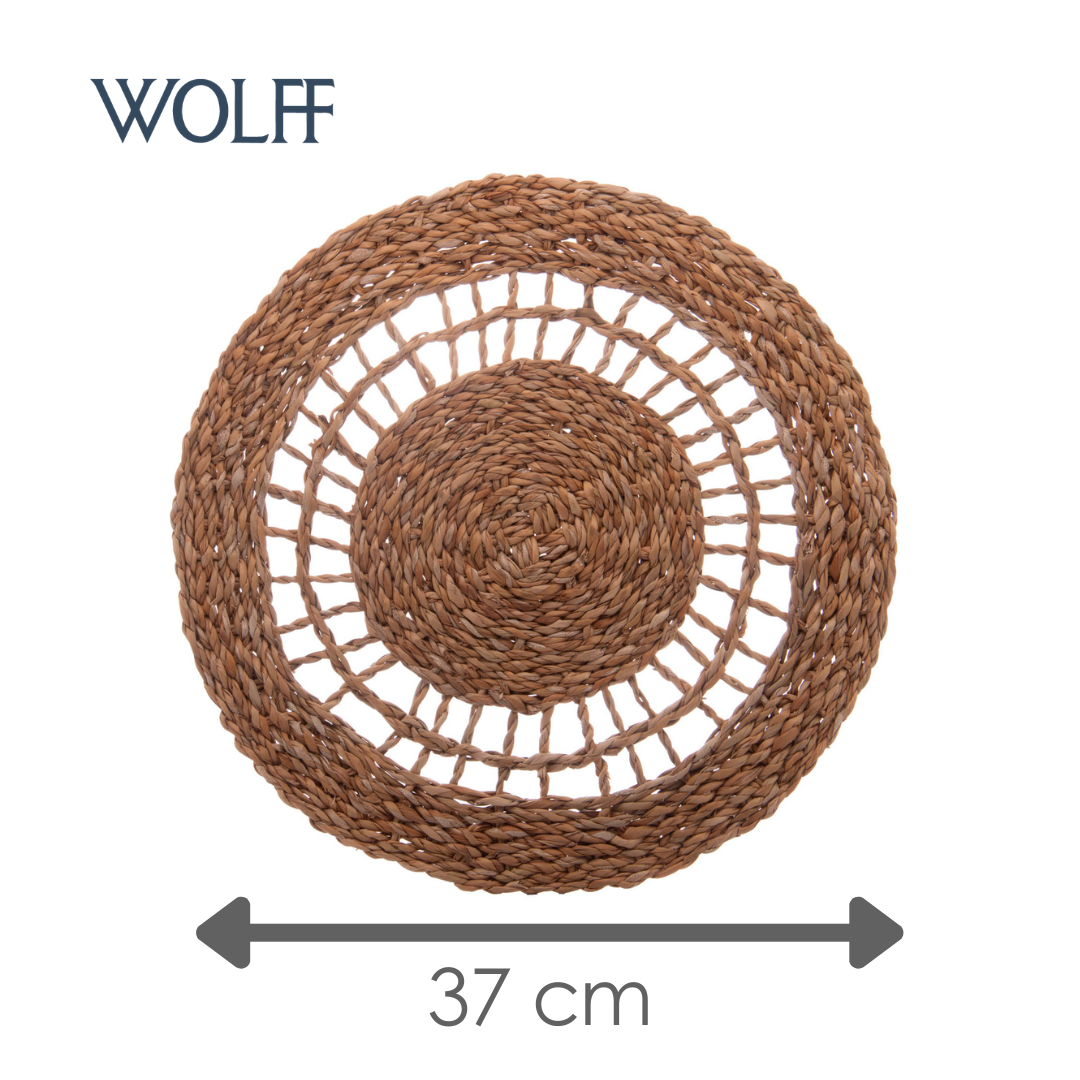 Lugar Americano Trabalhado de Fibra Natural 37cm - Wolff