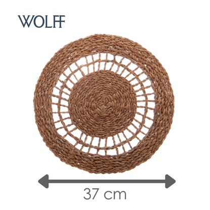 Lugar Americano Trabalhado de Fibra Natural 37cm - Wolff