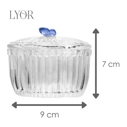 Porta Joias Fairy Butterfly 8,5cm x 8cm x 7cm Cristal SORTIDO - Lyor