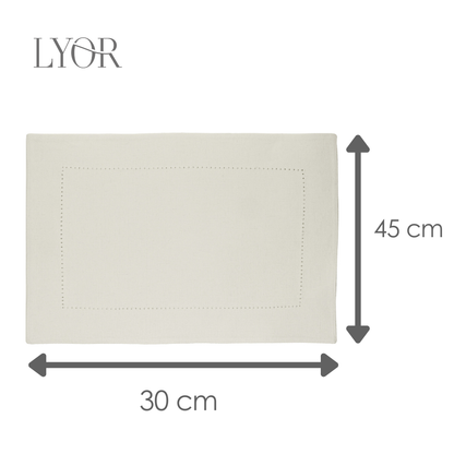 Lugar Americano Lévis Off White Claro Algodão - Lyor