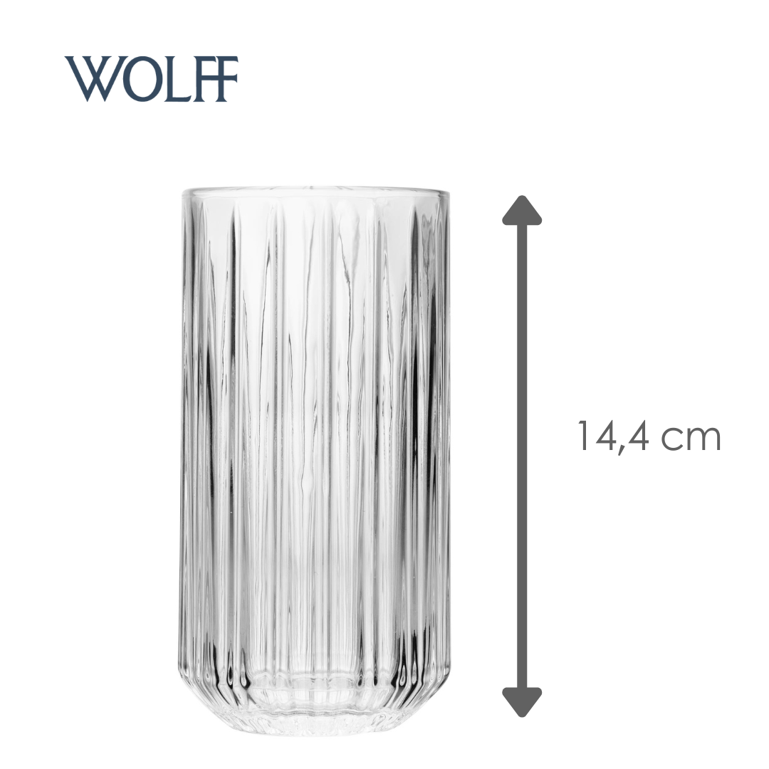 Copo Alto de Cristal Bangkok 370ml - Wolff