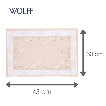 Lugar Americano Carmelita 45cm x 30cm Rosa PVC - Wolff