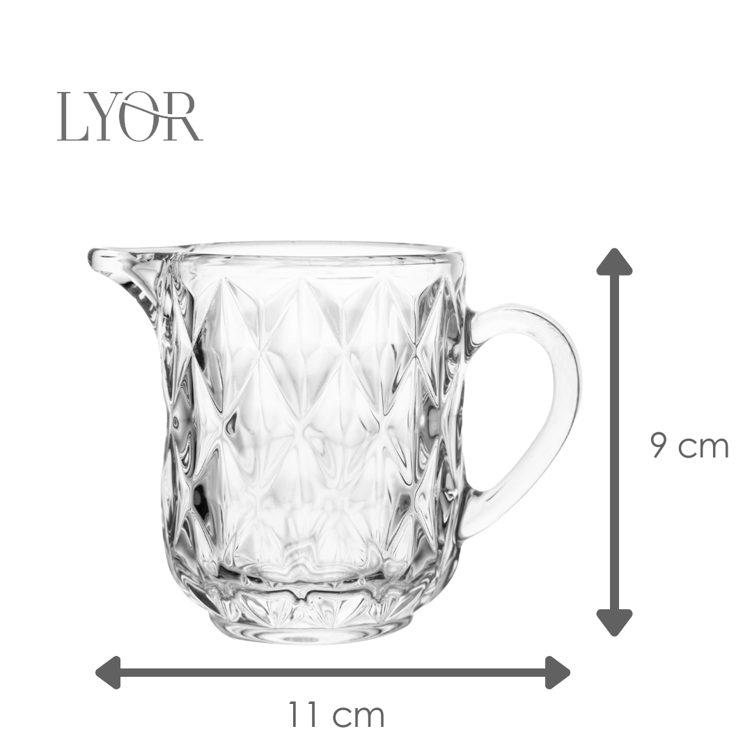 Leiteira Diamond 230ml Cristal Ecológico - Lyor