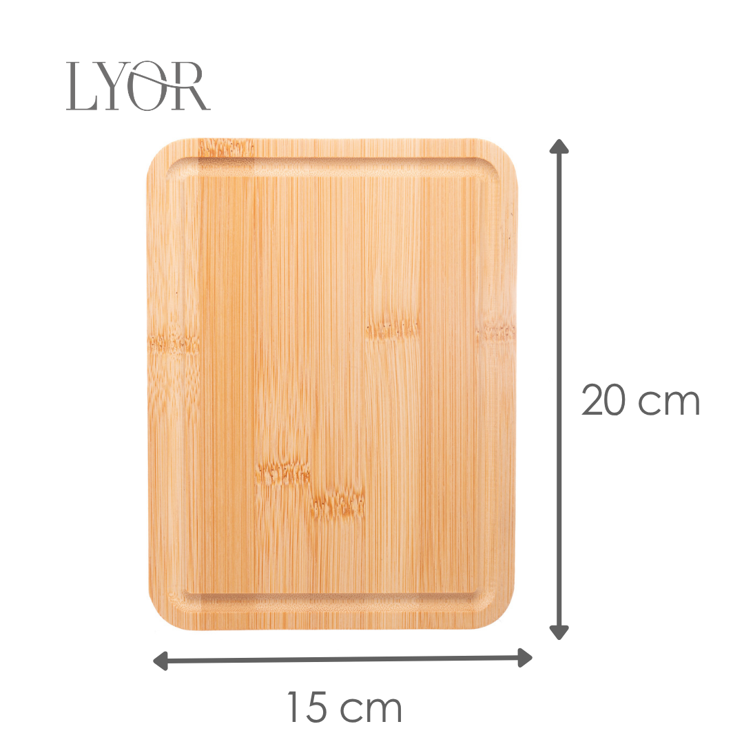 Tábua para Corte de Bambu 15cm x 20cm x 1cm - Lyor