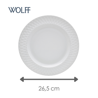 Prato Raso Royale 26,5cm Opalino - Wolff