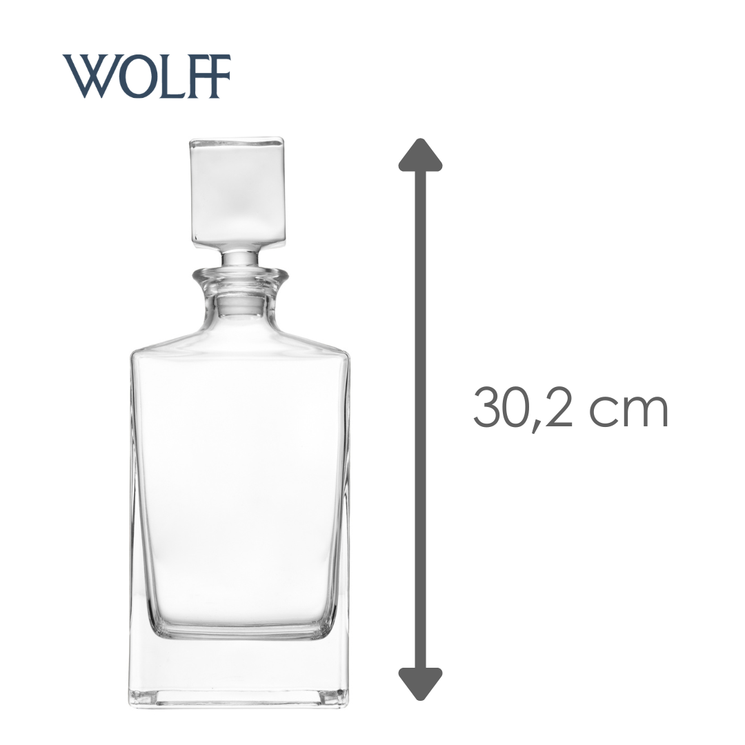 Garrafa para Whisky Las Vegas 850ml Cristal Ecológico - Wolff
