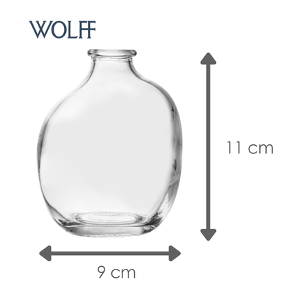 Vaso Organics 9cm x 5,5cm x 11cm Vidro - Wolff
