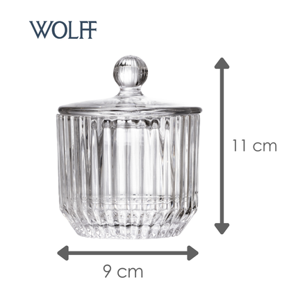 Manteigueira Francesa Império 9cm x 9cm x 11cm Cristal Ecológico - Wolff