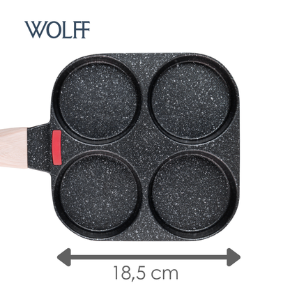 Frigideira de Indução com 4 Cavidades Granilite com Antiaderente - Wolff