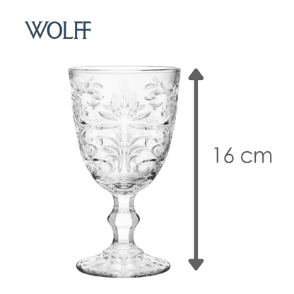 Taça de Água Arabesco 320ml Cristal Ecológico - Wolff