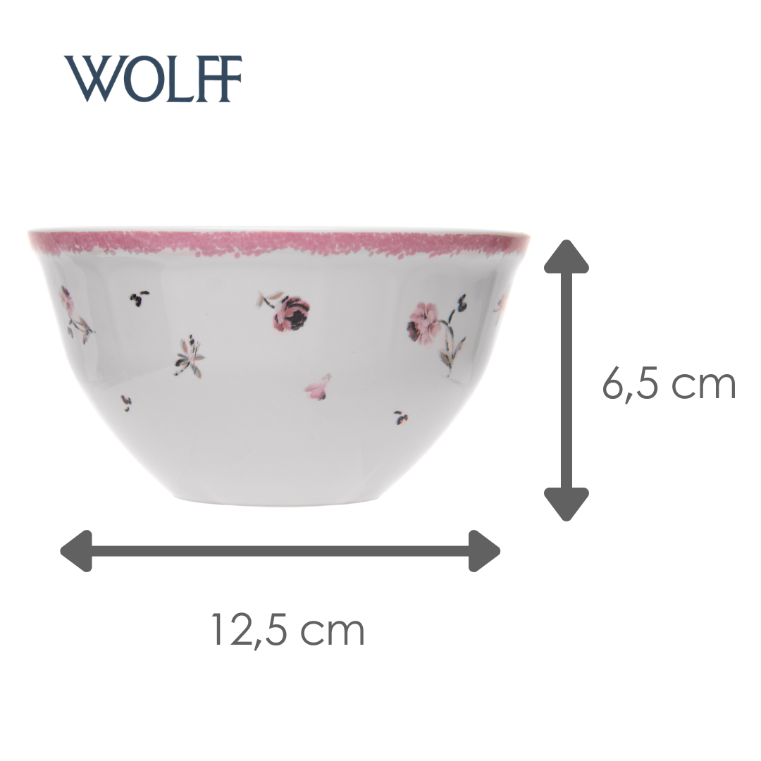Bowl Florescer 12,5cm Rosa Cerâmica - Wolff