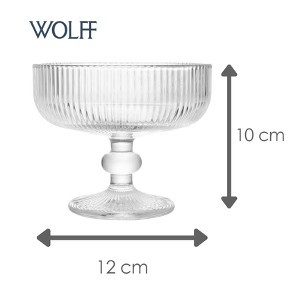 Taça de Sobremesa Lines 300ml Cristal Ecológico – Wolff