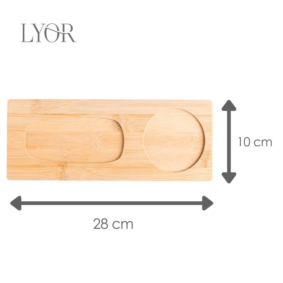 Conjunto 3 Peças para servir Encanto de Natal 28cm x 10,5cm x 6cm Bambu - Lyor