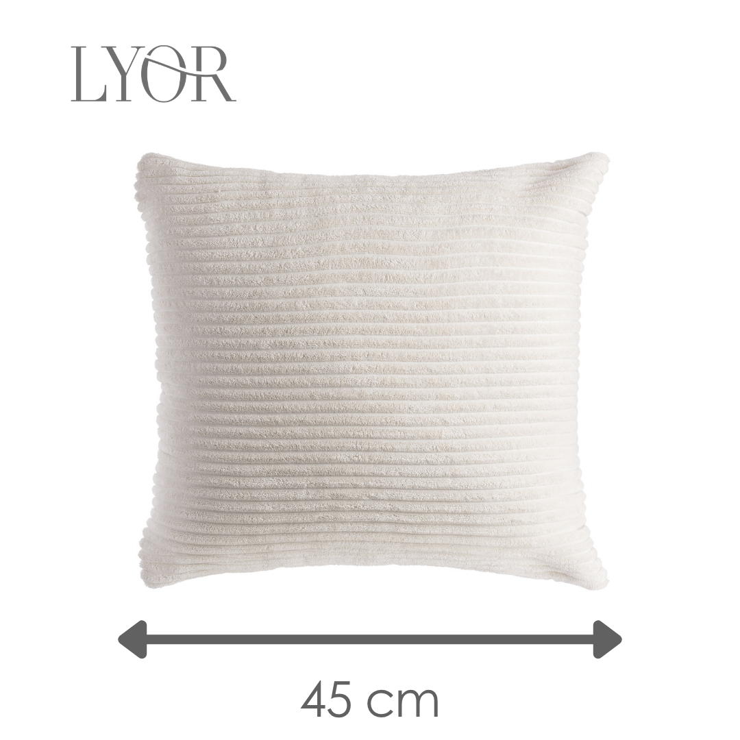 Capa para Almofada Alegria 45cm x 45cm Branca Poliéster - Lyor