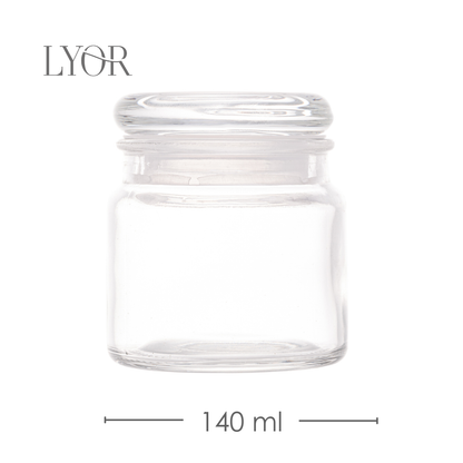 Pote de Vidro com Tampa 140ml - Lyor