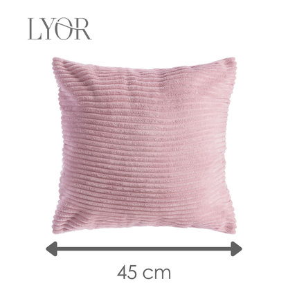 Capa para Almofada Alegria 45cm x 45cm Rosa Poliéster - Lyor