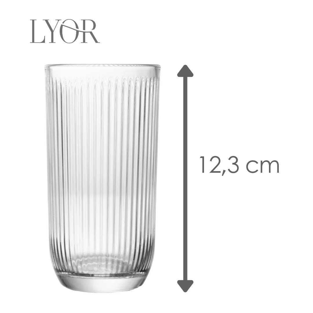 Copo Alto Canelle 233ml Vidro - Lyor