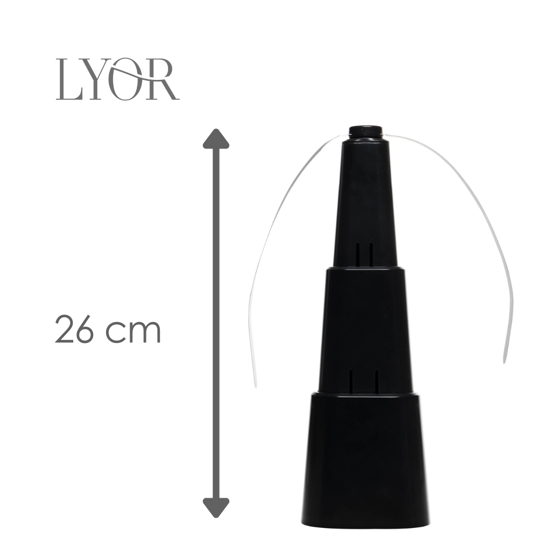 Ventilador Repelente de Mesa Retrátil Preto Plástico - Lyor