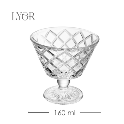 Taça de Sorvete Diamante 160ml Cristal Ecológico - Lyor