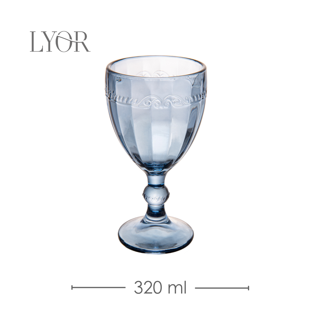 Taça de Água Imperial 320ml Azul Cristal Ecológico - Lyor