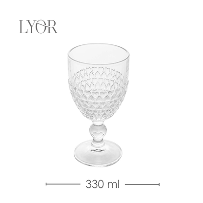 Taça de Água Coração 330ml Cristal Ecológico - Lyor