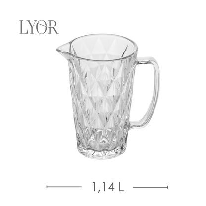 Jarra de Vidro Diamond 1L - Lyor