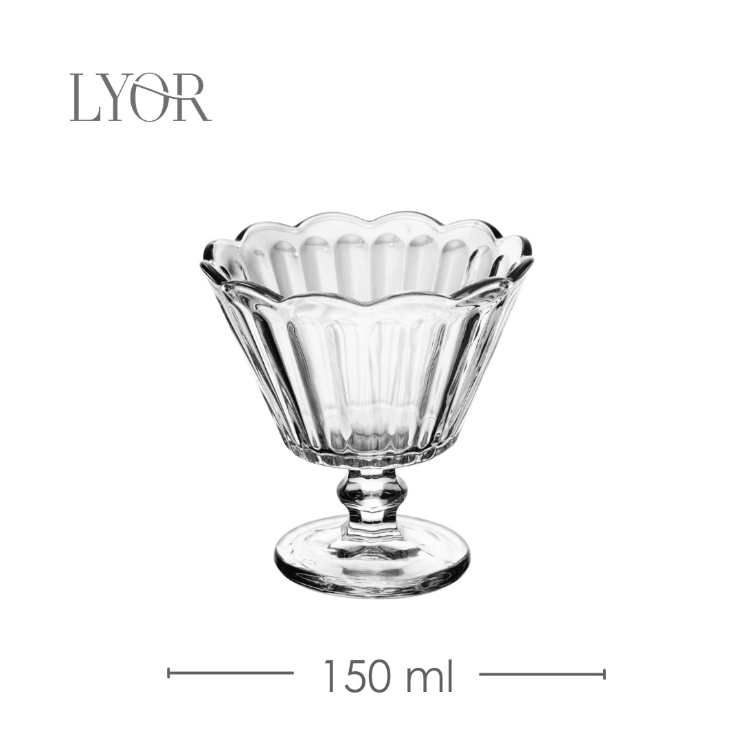 Taça de Sobremesa Flor 150ml Cristal Ecológico - Lyor