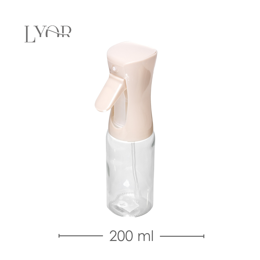 Borrifador Spray para Azeite e Vinagre 200ml Bege Vidro - Lyor