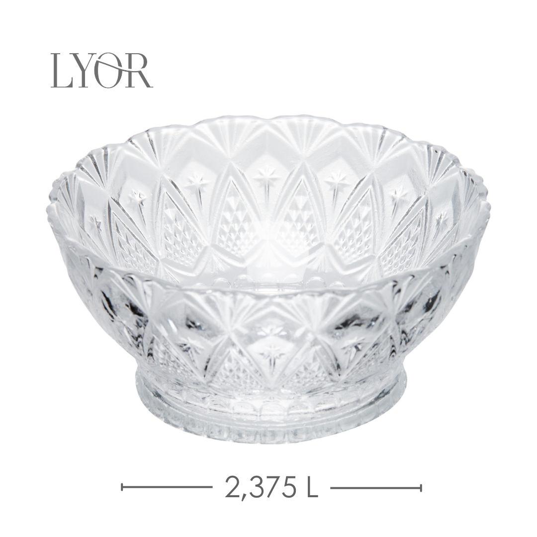 Conjunto 7 Peças para Sobremesa King Vidro - Lyor
