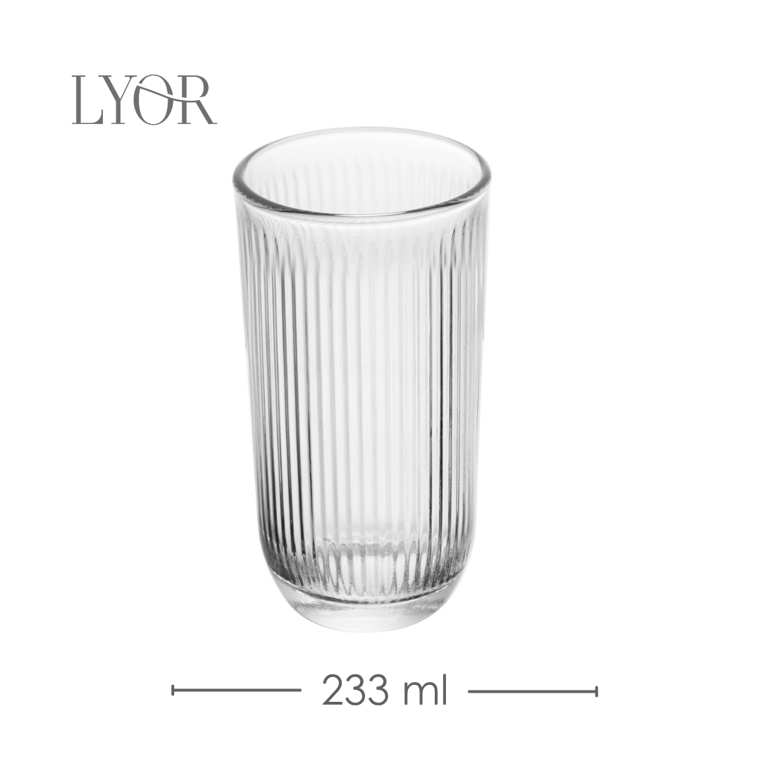Copo Alto Canelle 233ml Vidro - Lyor
