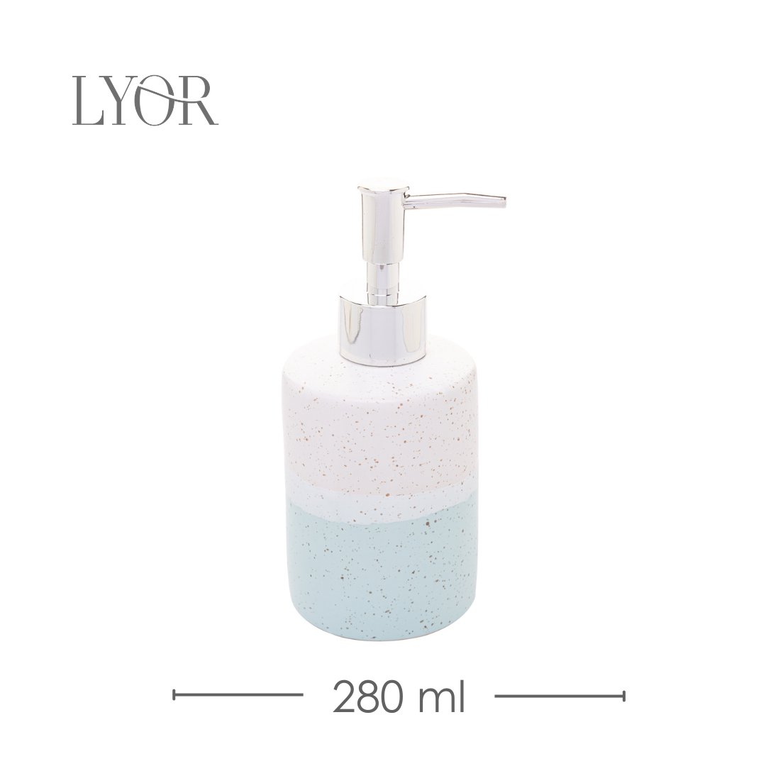 Conjunto 2 Peças para Banheiro de Cerâmica Degradê Verde - Lyor