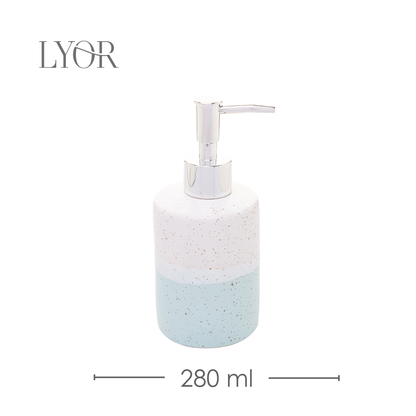 Conjunto 2 Peças para Banheiro de Cerâmica Degradê Verde - Lyor