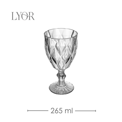 Taça de Vinho Diamond 265ml Vidro - Lyor