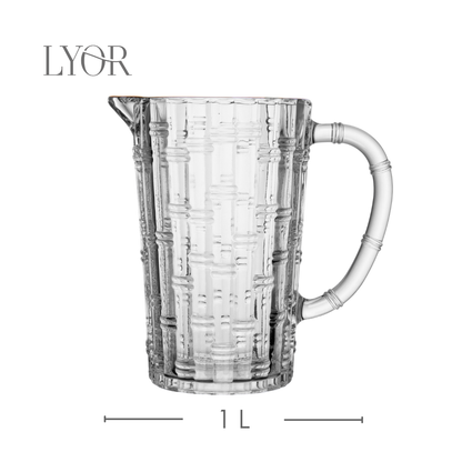 Conjunto 7 Peças Jarra Lanai com 6 Copos 1L/280ml Cristal Ecológico - Lyor