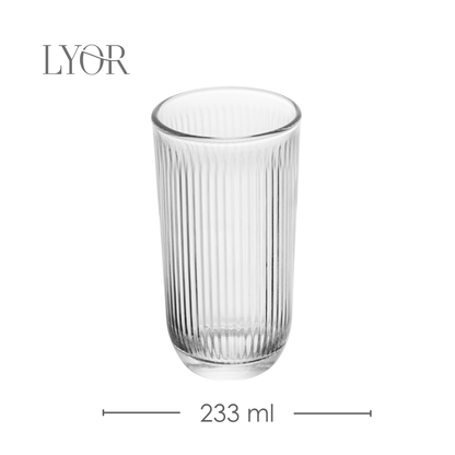 Copo Alto Canelle 233ml Vidro - Lyor