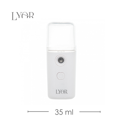 Umidificador de Ar Portátil de Plástico Recarregável com Entrada USB Branco 35ml - Lyor