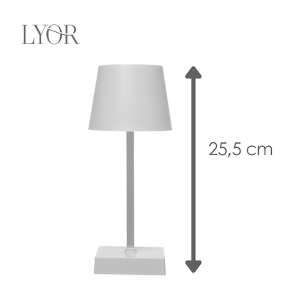 Luminária de Mesa Recarregável Led Usb Touch Neolight 10,5cm x 26cm Branco Plástico - Lyor