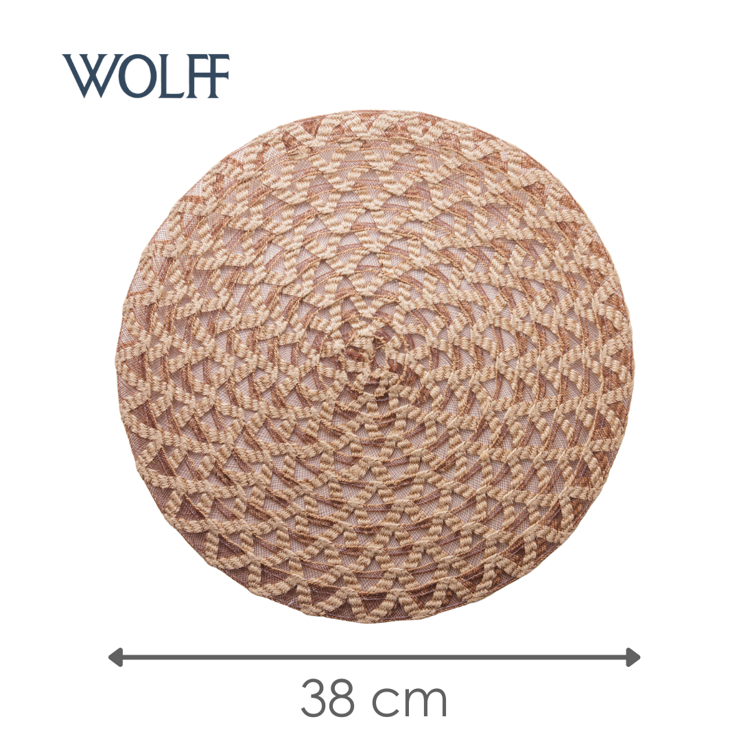 Jogo Americano de Linho Trançado Médio 38cm - Wolff