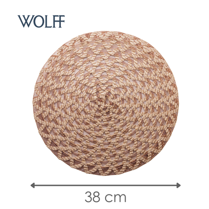 Jogo Americano de Linho Trançado Médio 38cm - Wolff