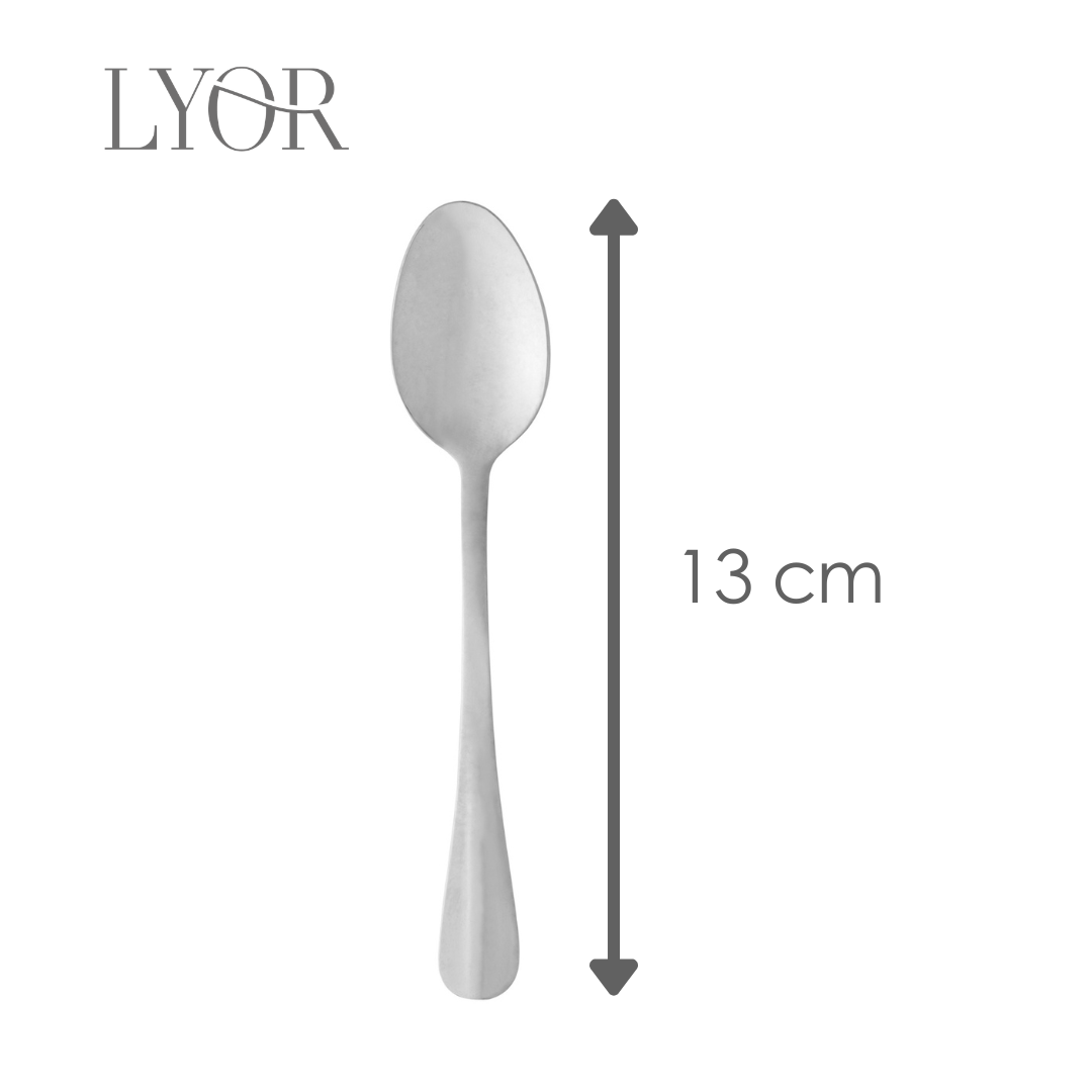Colher de Chá Positano 12cm Aço Inox - Lyor