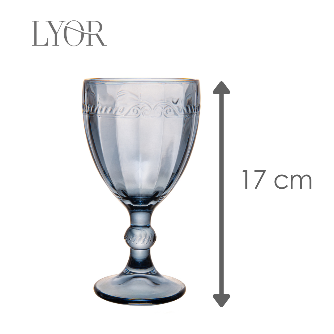 Taça de Água Imperial 320ml Azul Cristal Ecológico - Lyor
