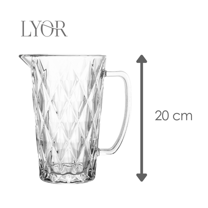 Jarra de Vidro Diamond 1L - Lyor