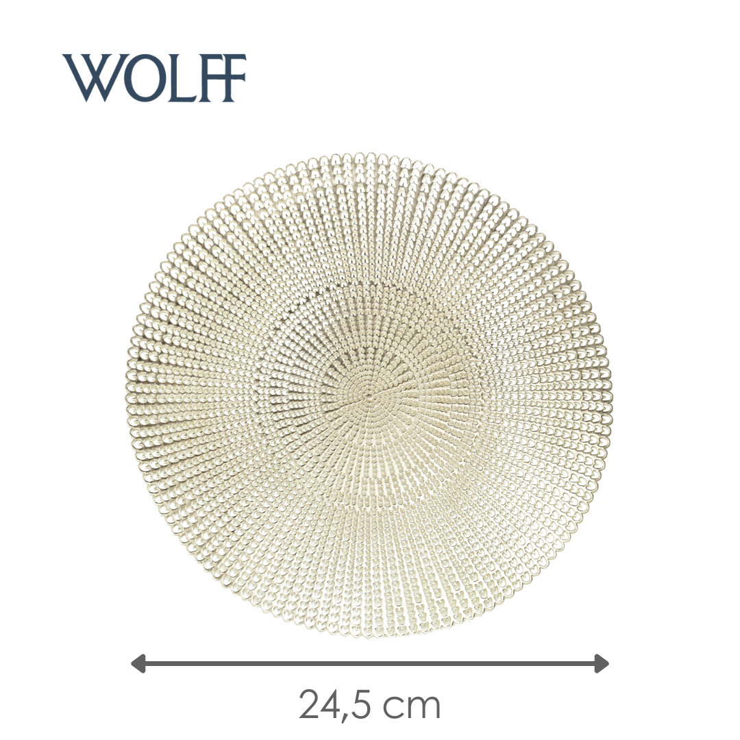 Jogo Americano de PVC Lux Gold 41,5cm - Wolff